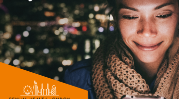 Woman on phone looking at SHL.UK website